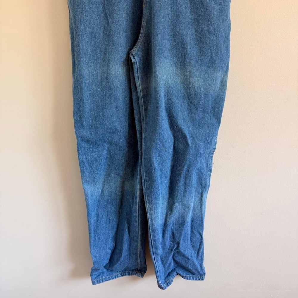 VINTAGE MEDIUM WASH MICKEY MOUSE OVERALLS - Picture 3 of 7
